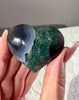 Cuore e palmstone in agata muschiata