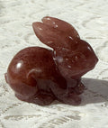 Coniglietto in quarzo fragola