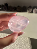 Uovo in quarzo rosa ghiacciato