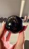 Sfera in black rose quartz