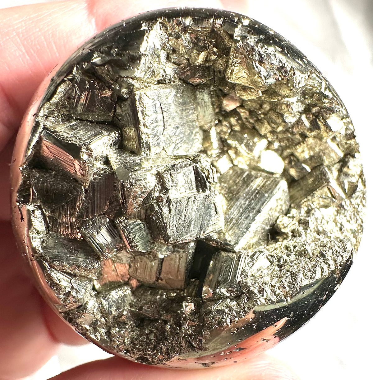 Druzy pyrite sphere