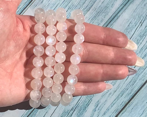 White labradorite bracelet