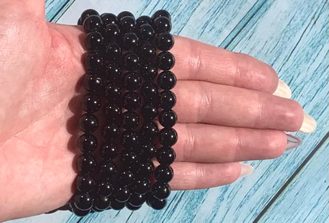 Black obsidian bracelet