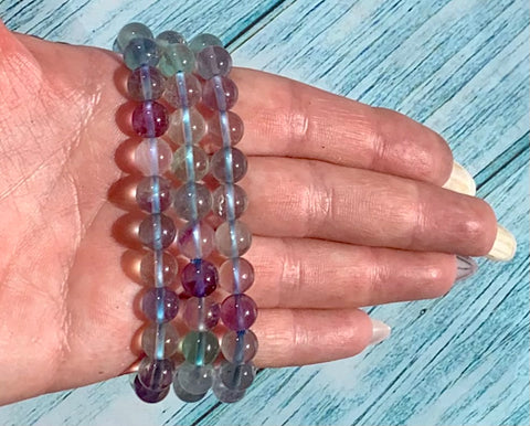 Bracciale in fluorite arcobaleno