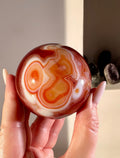 Sfera in agata corniola