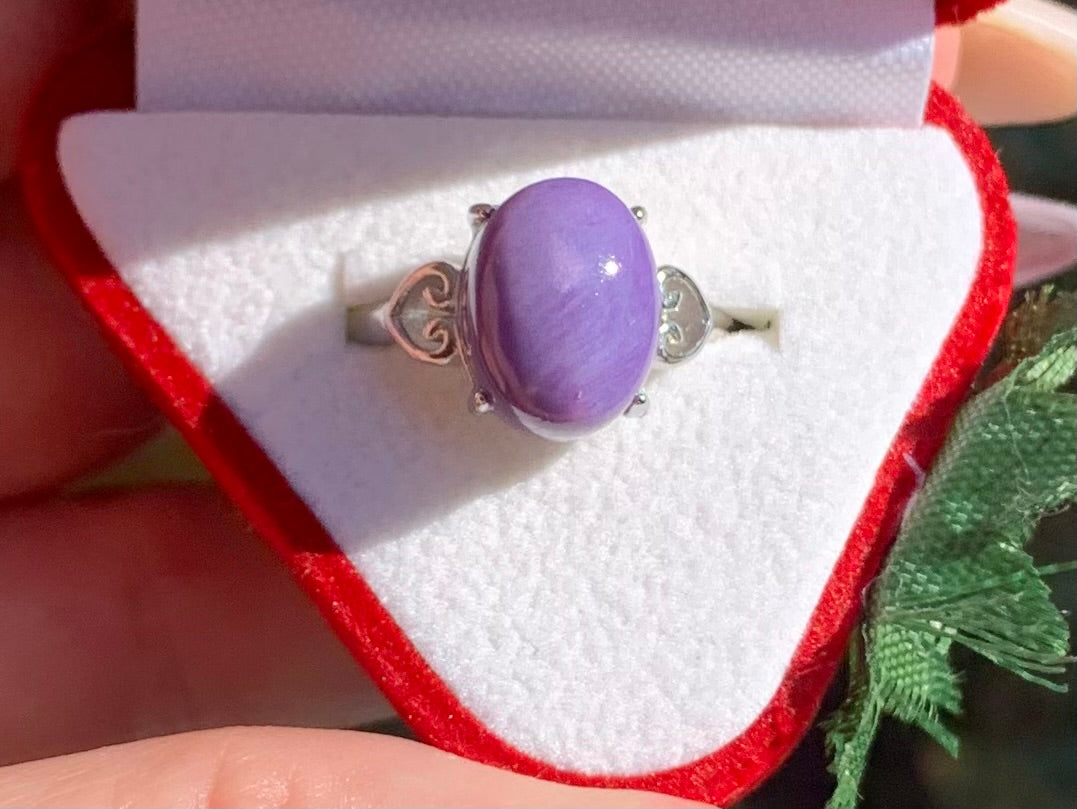 Charoite ring