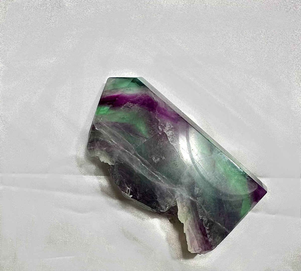 Rainbow fluorite tower