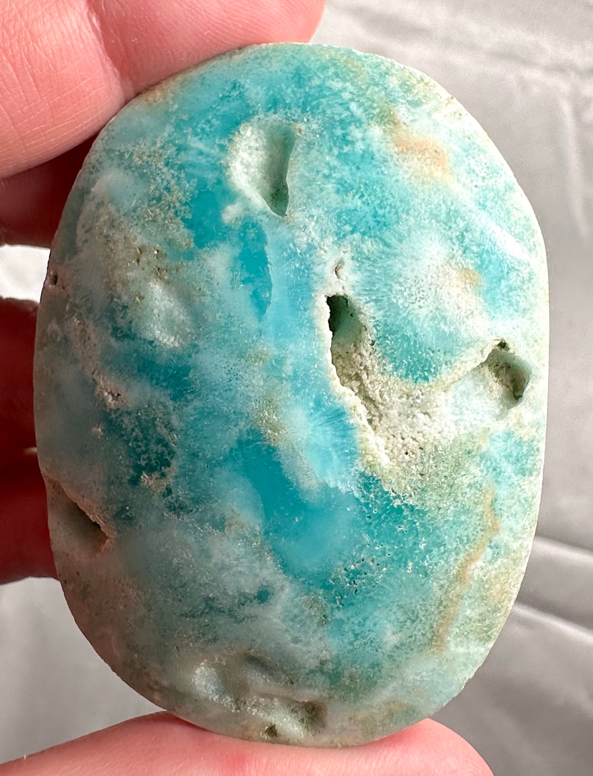 Palmstone in aragonite blu