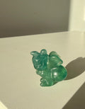 Ape in fluorite