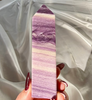 Obelisco in fluorite silky