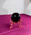 Sfera in ossidiana nera
