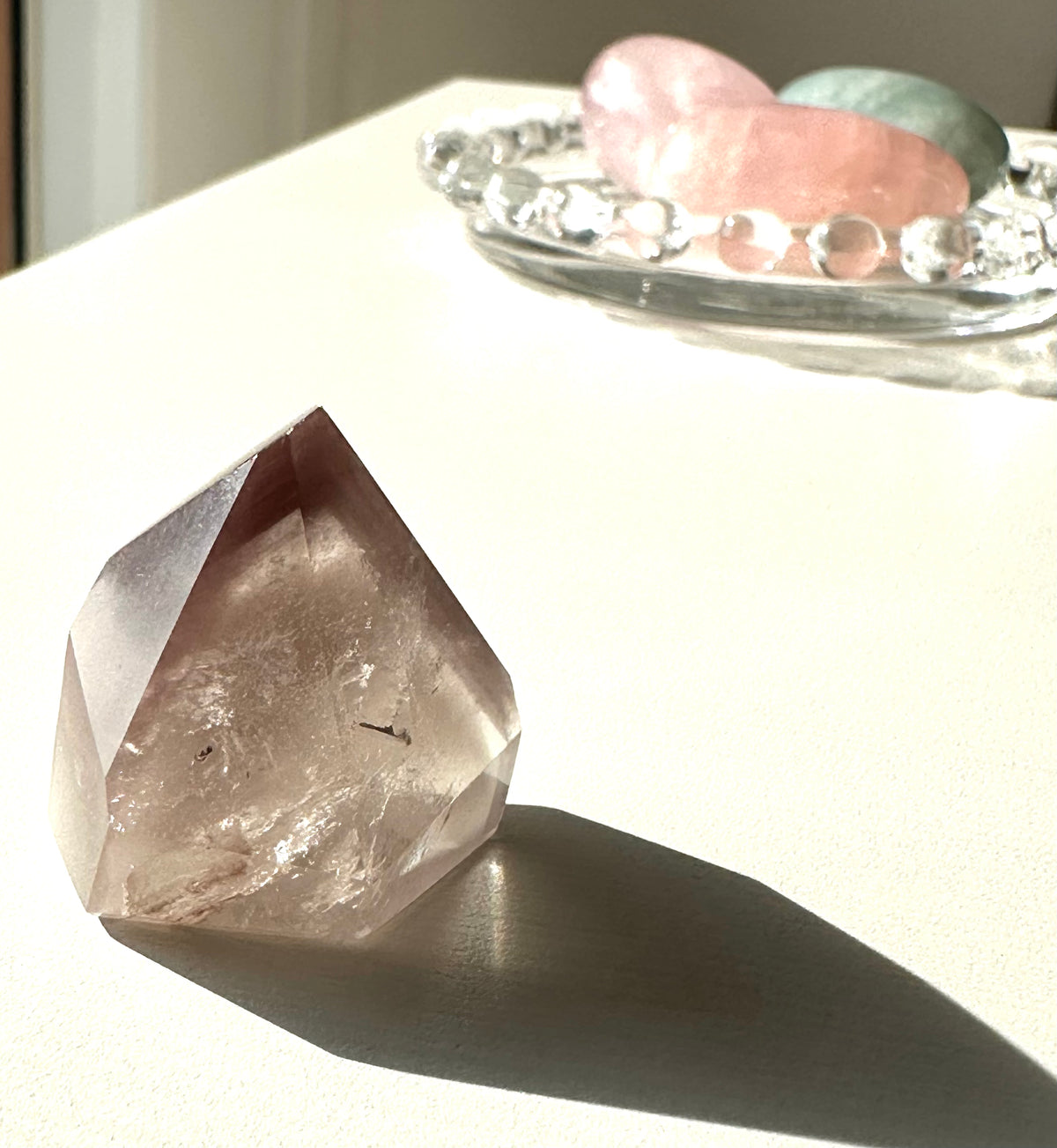 Punte e freeform di pink lithium quartz