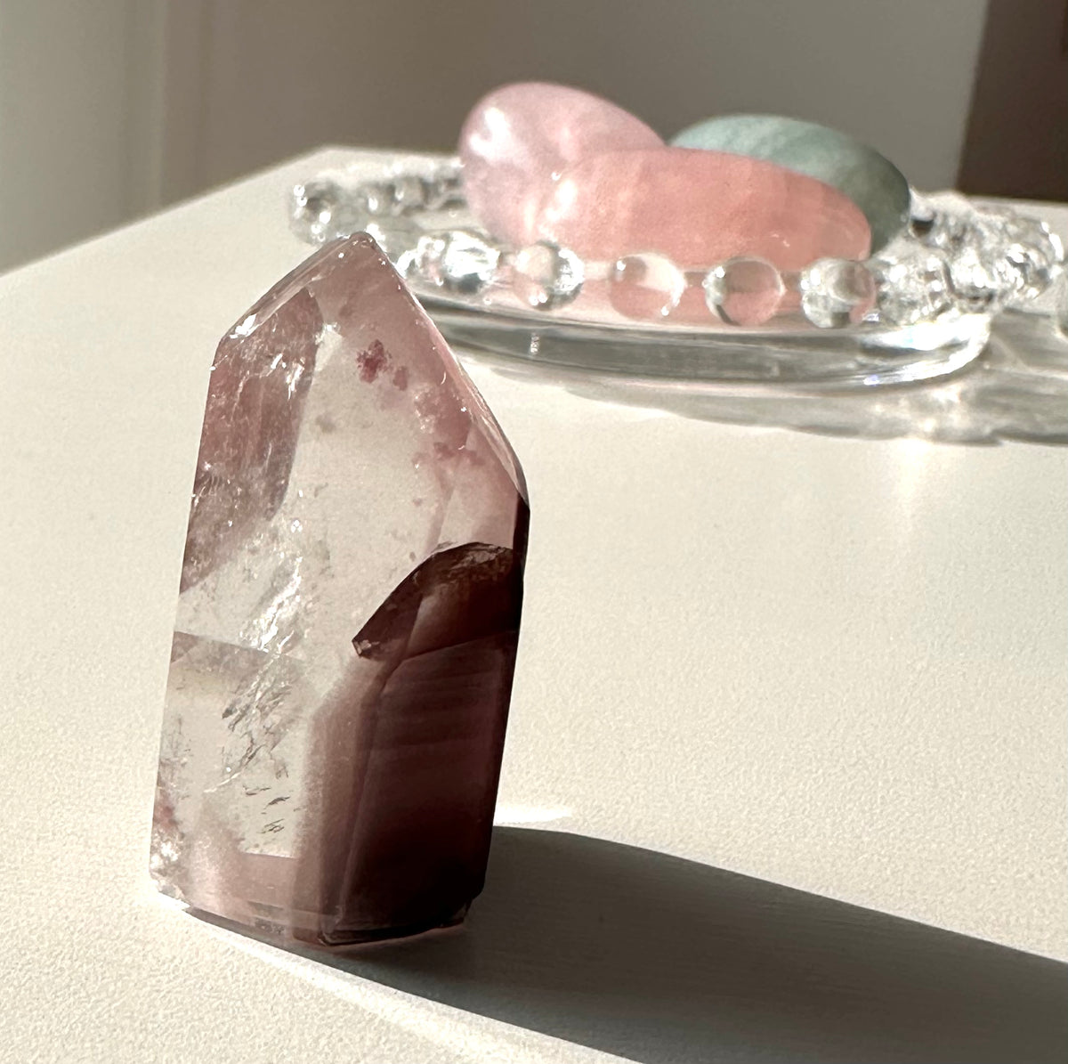 Punte e freeform di pink lithium quartz