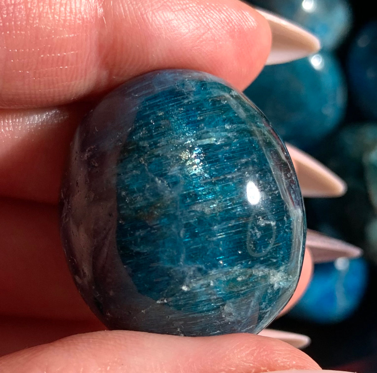 Blue apatite