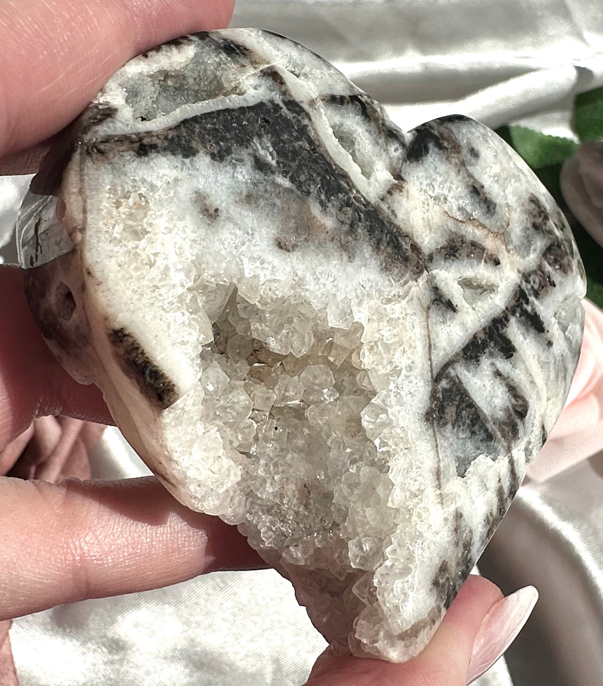 Cuore druzy in sfalerite