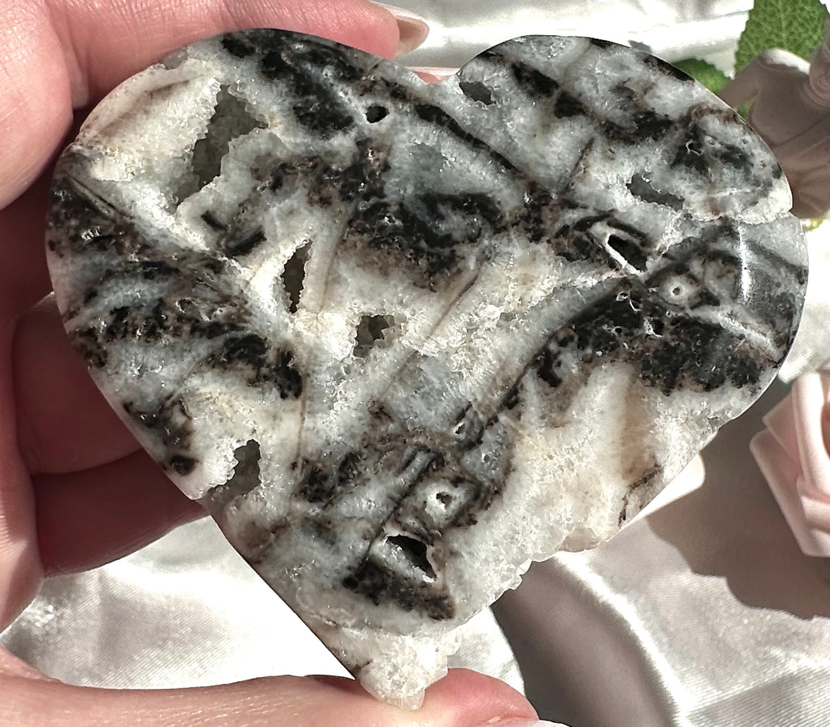 Cuore druzy in sfalerite