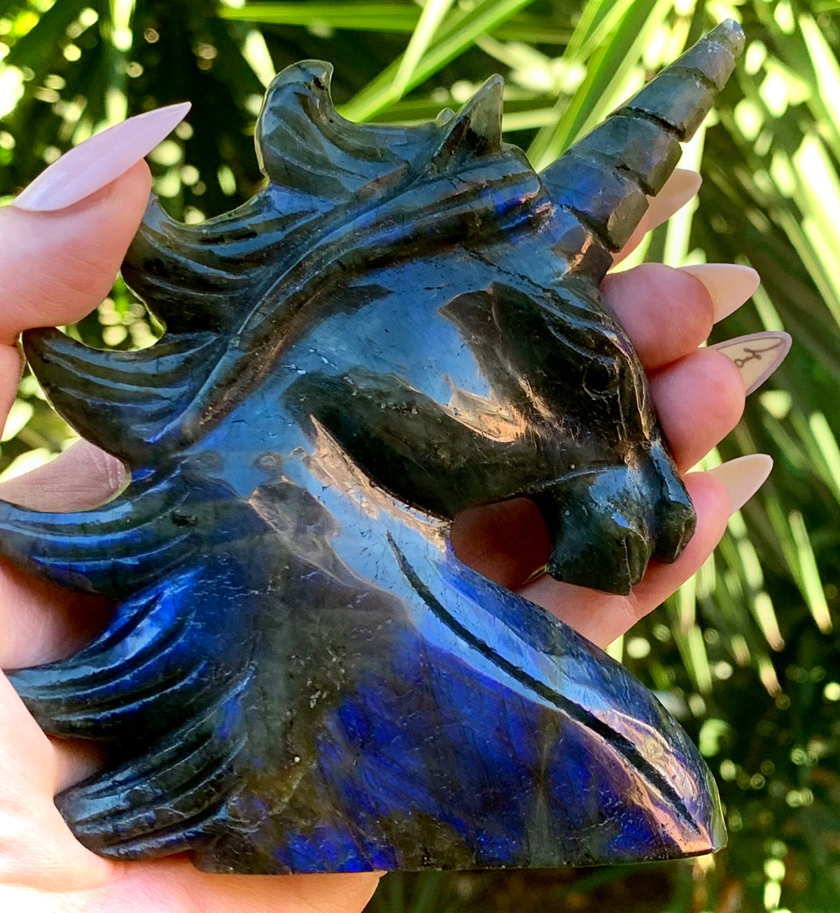 Unicorn in labradorite