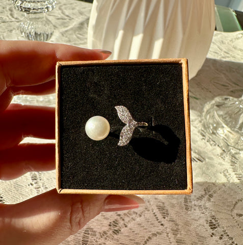 Anello "Sirena" con perla (silver 925)