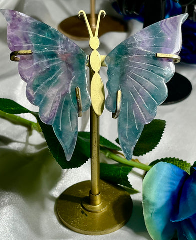 Butterfly with fluorite wings