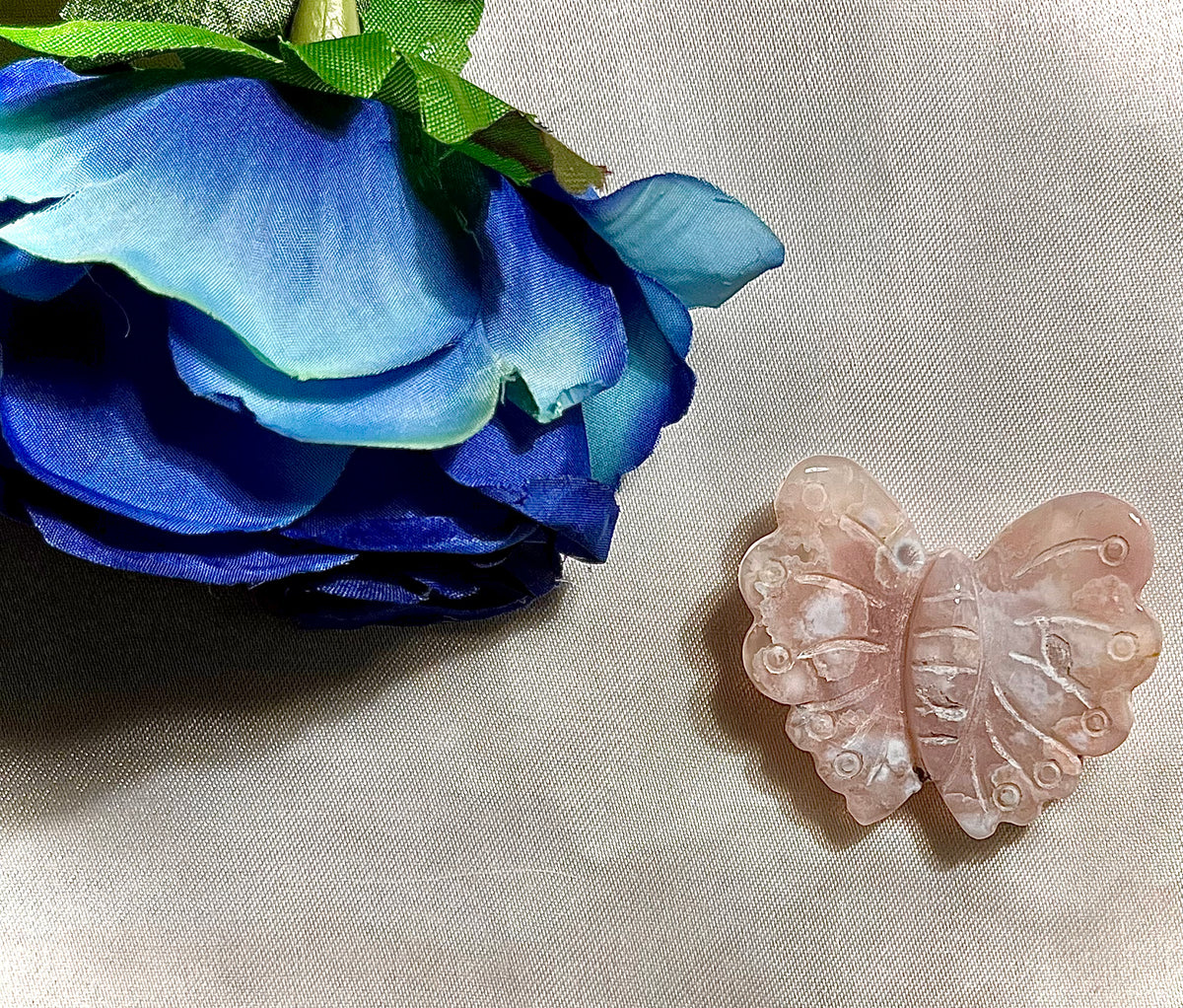 Sakura agate butterflies (S/M)