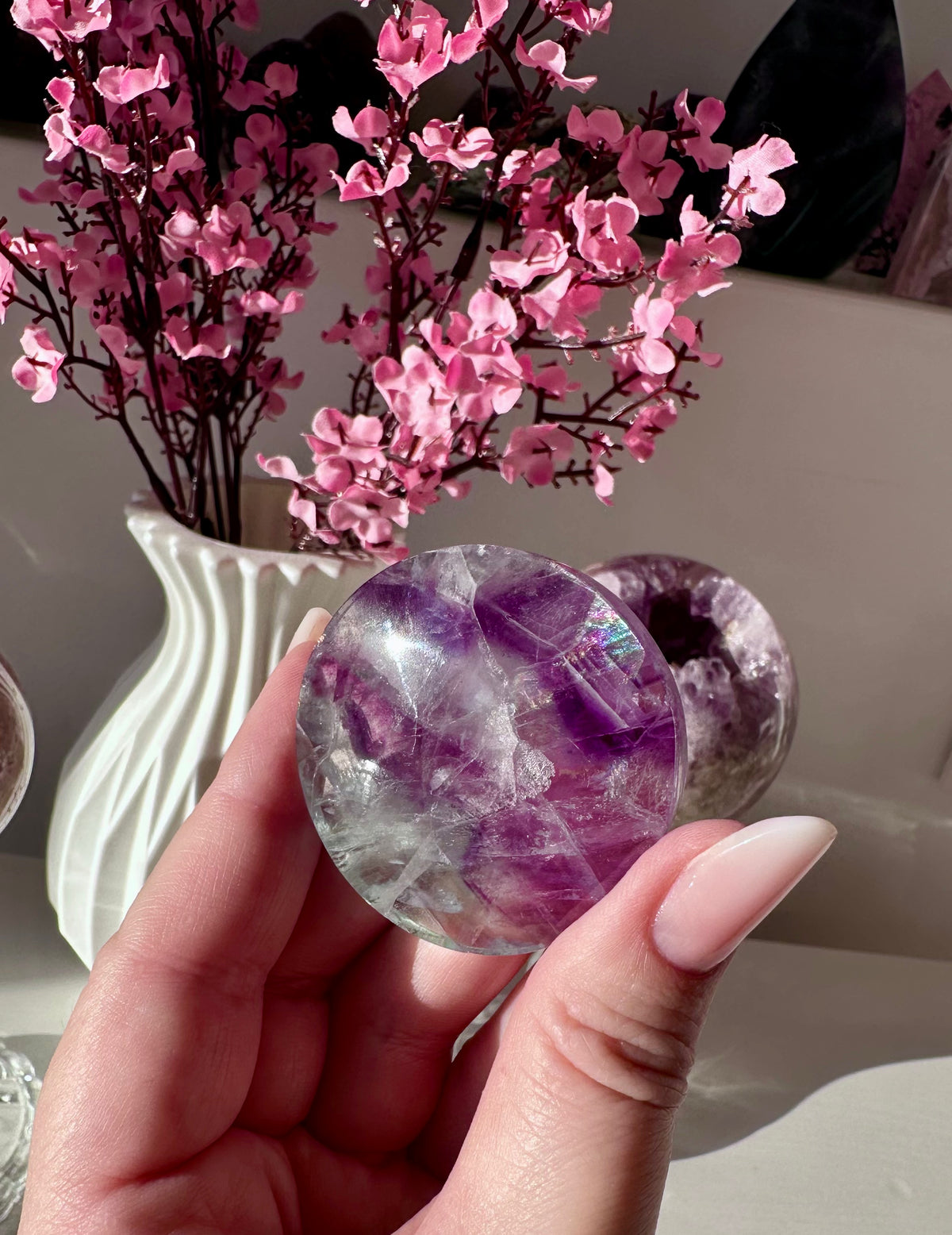 Palmstone in fluorite