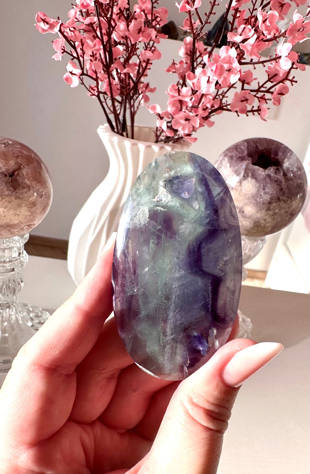 Palmstone in fluorite