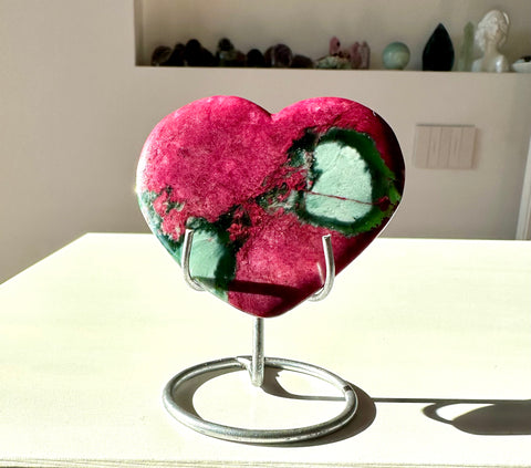 Cuore in giada peach blossom