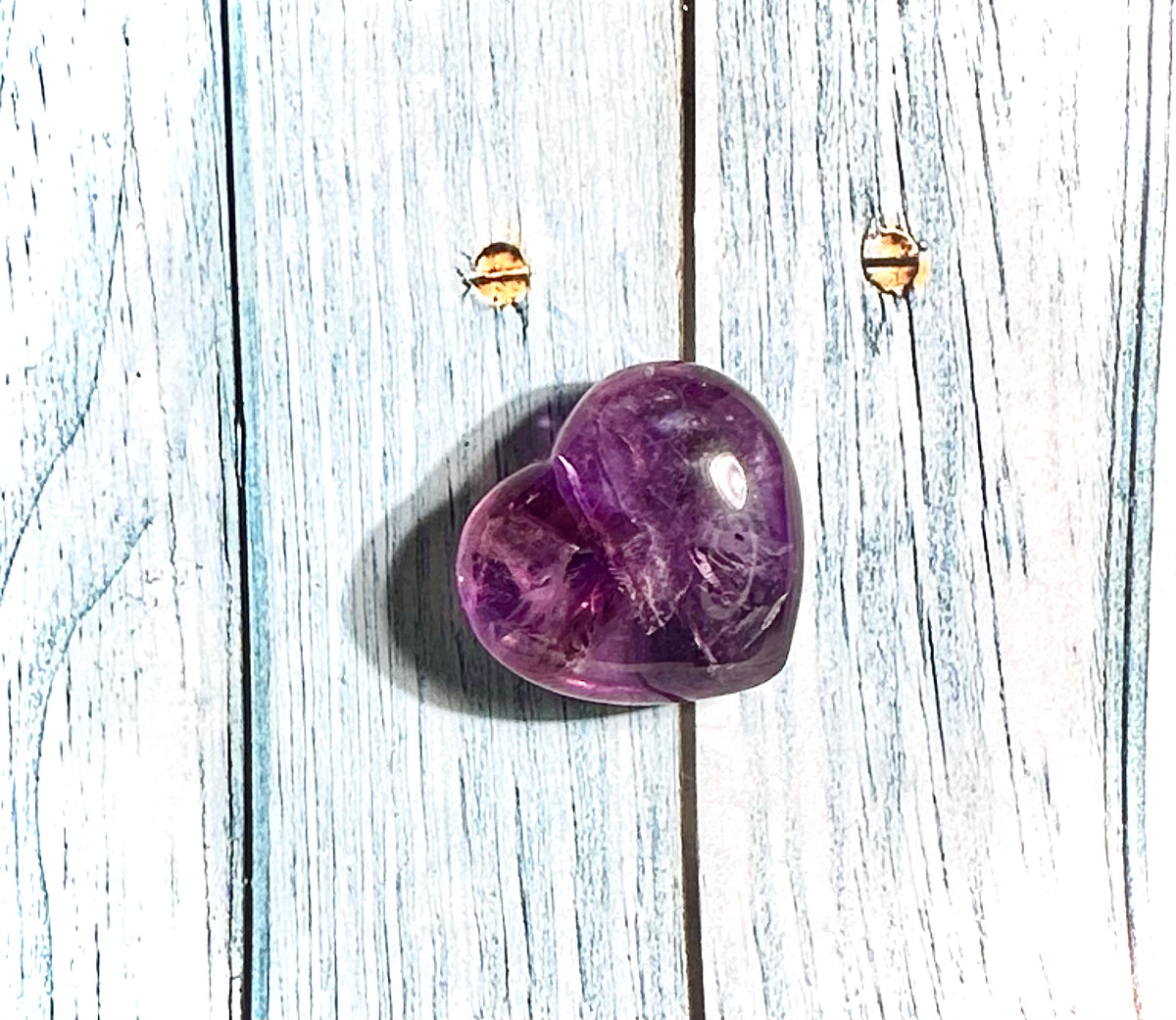 Hearts in amethyst