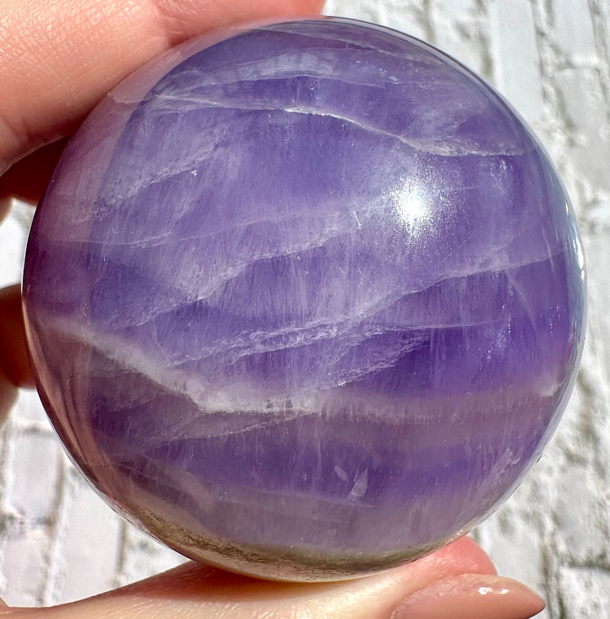 Sfera in fluorite silky