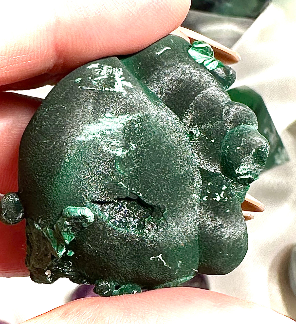 Velvet malachite cluster