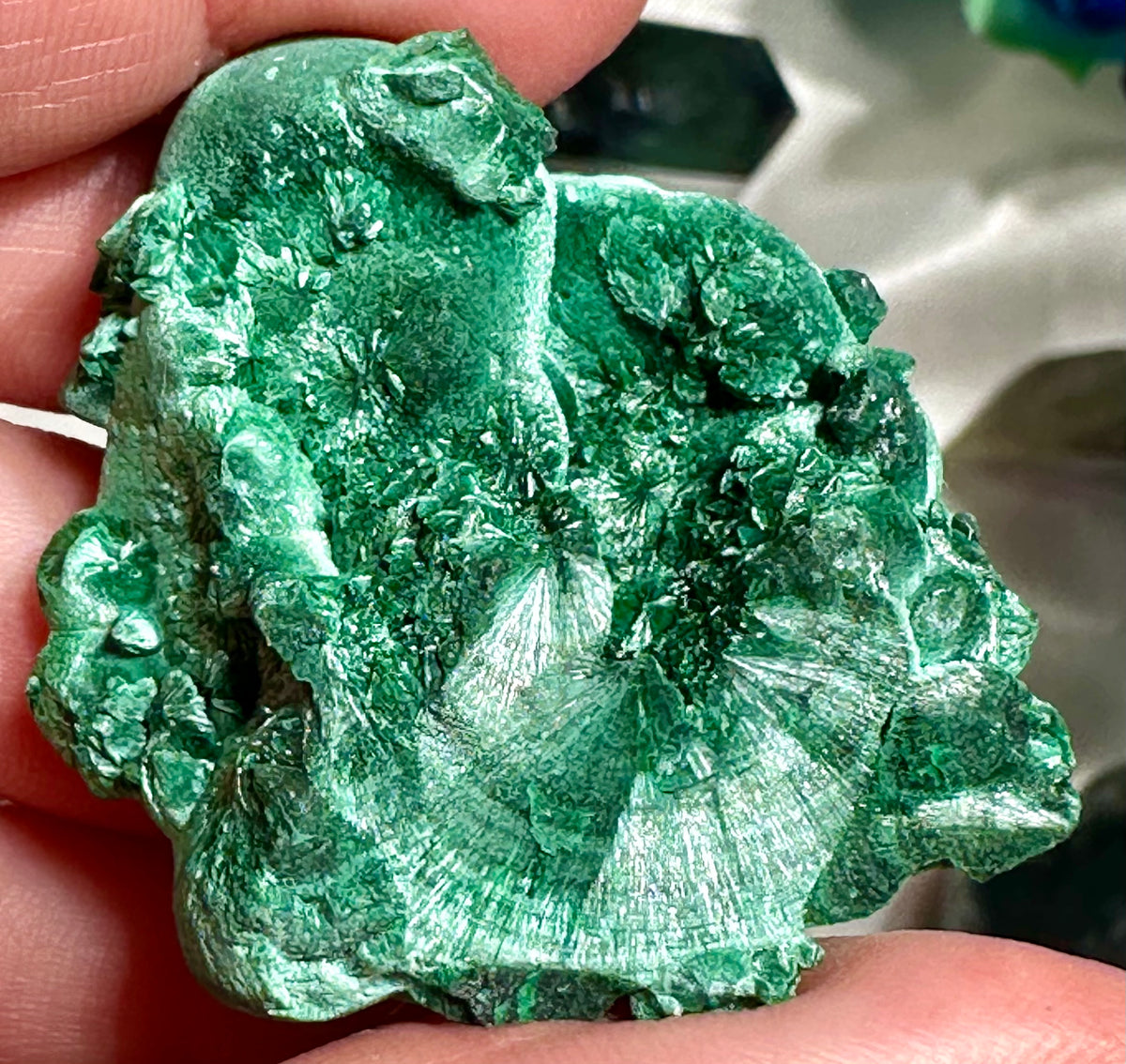 Velvet malachite cluster