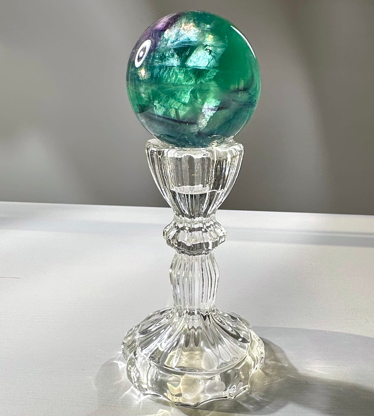 Sfera in fluorite arcobaleno