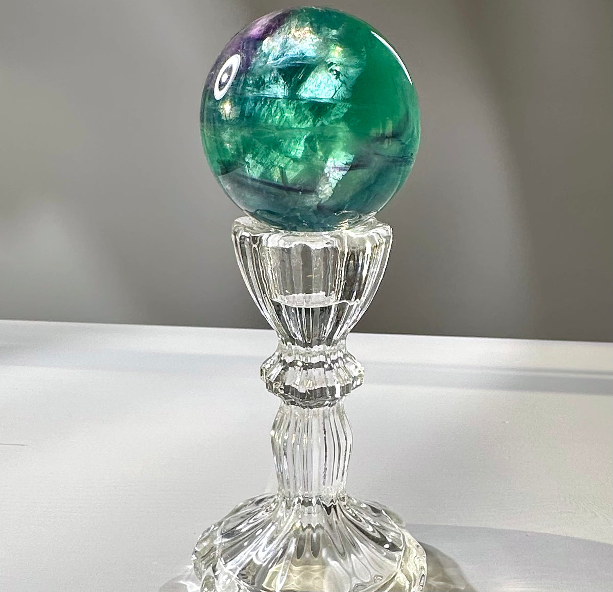 Sfera in fluorite arcobaleno