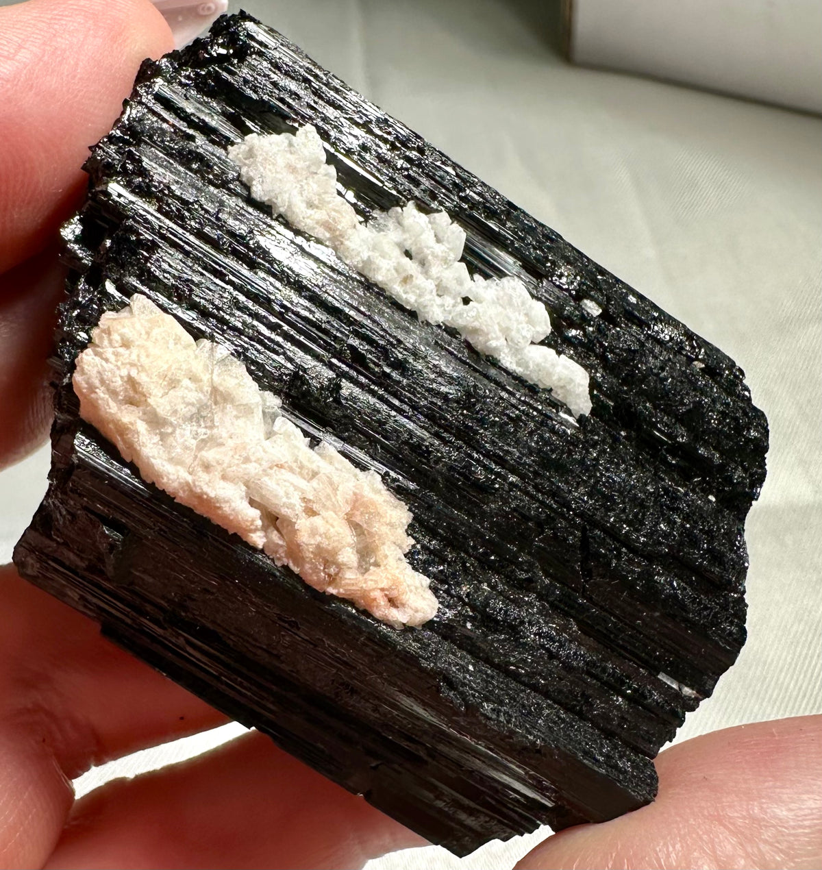 Raw black tourmaline