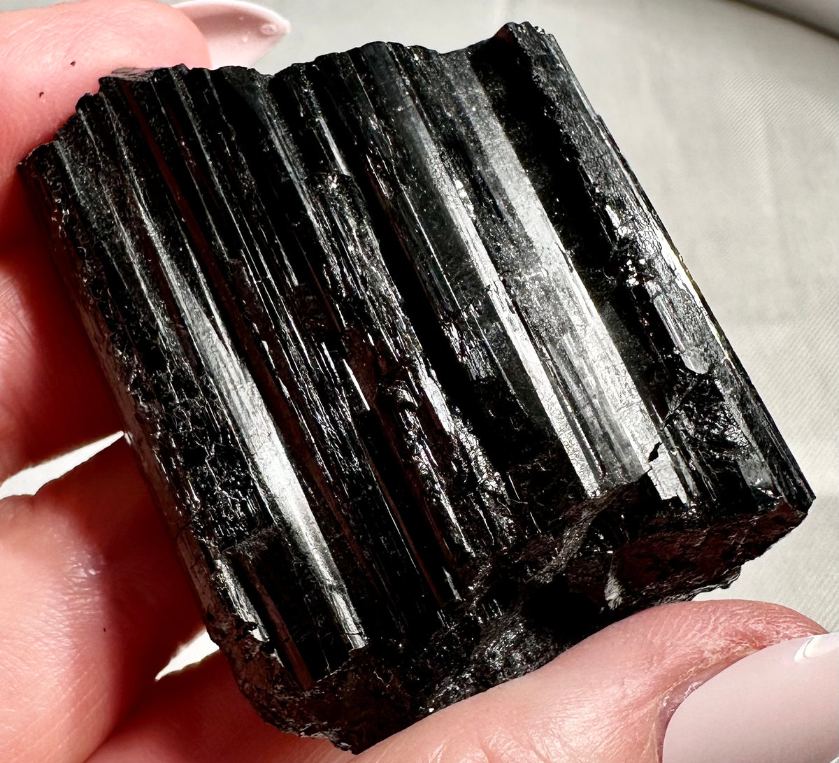 Raw black tourmaline