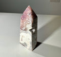 Obelisco in ametista rosa ed agata messicana