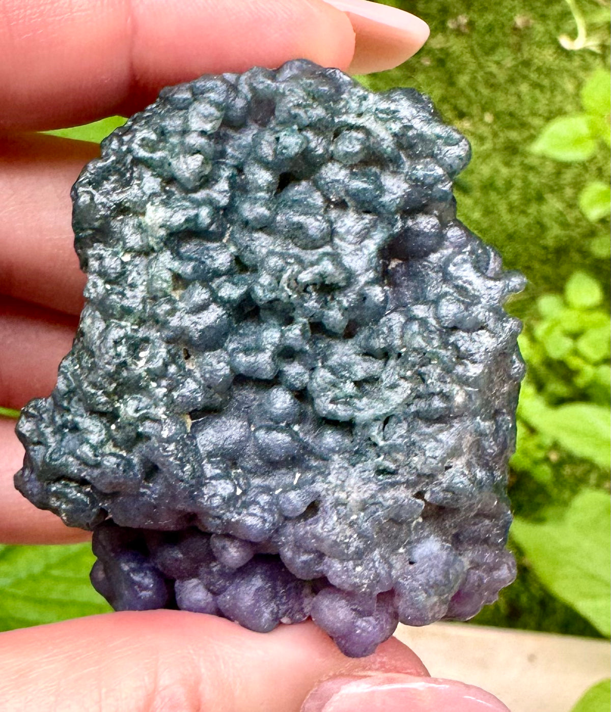 Grape agate cluster