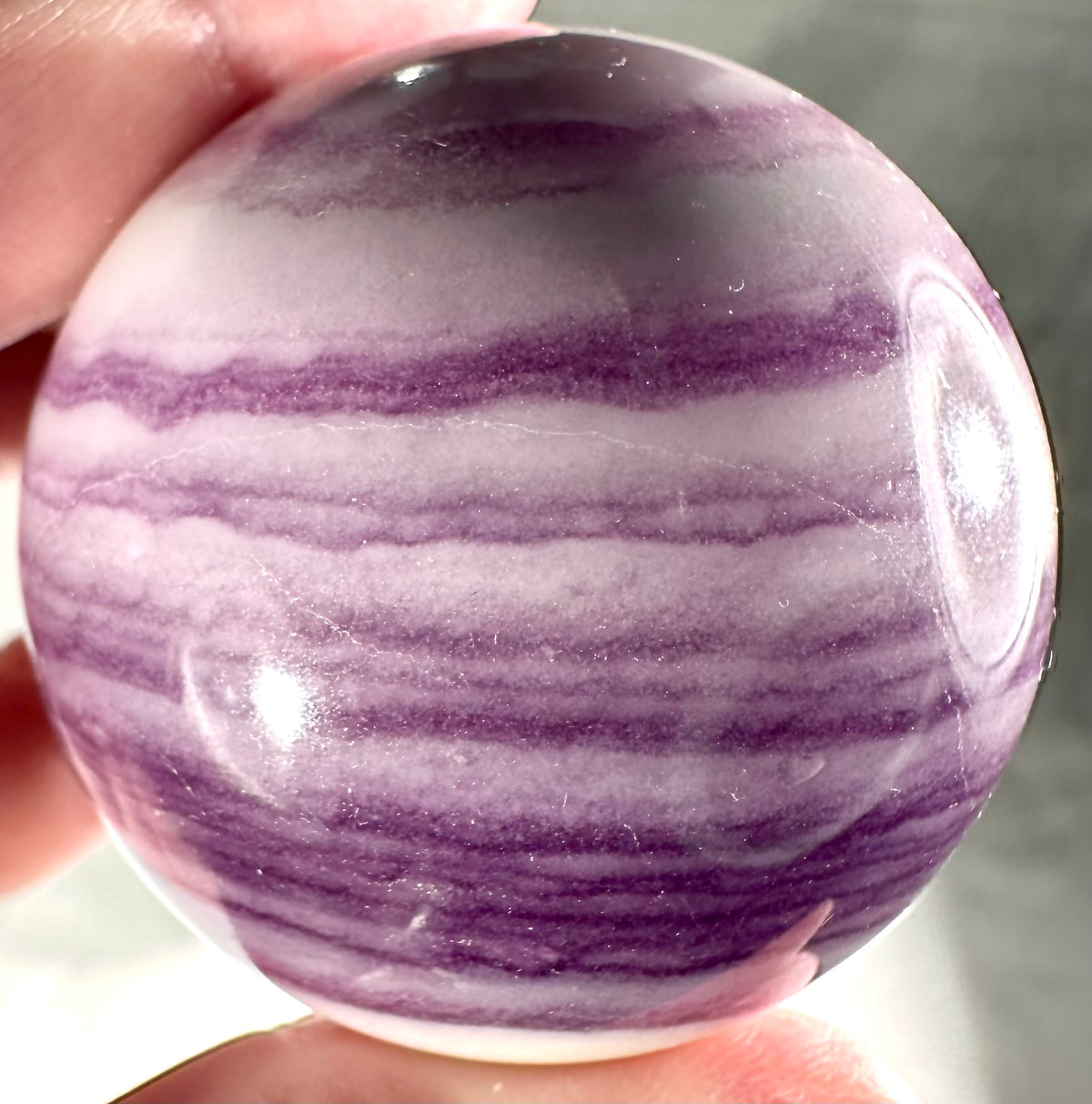 Sfera in fluorite silky