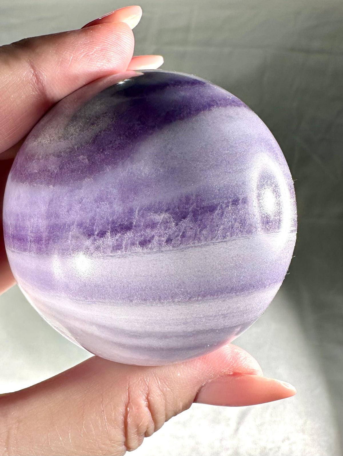 Sfera in fluorite silky