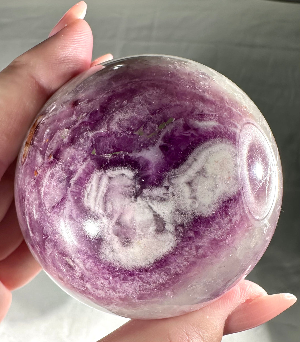 Sfera in fluorite silky