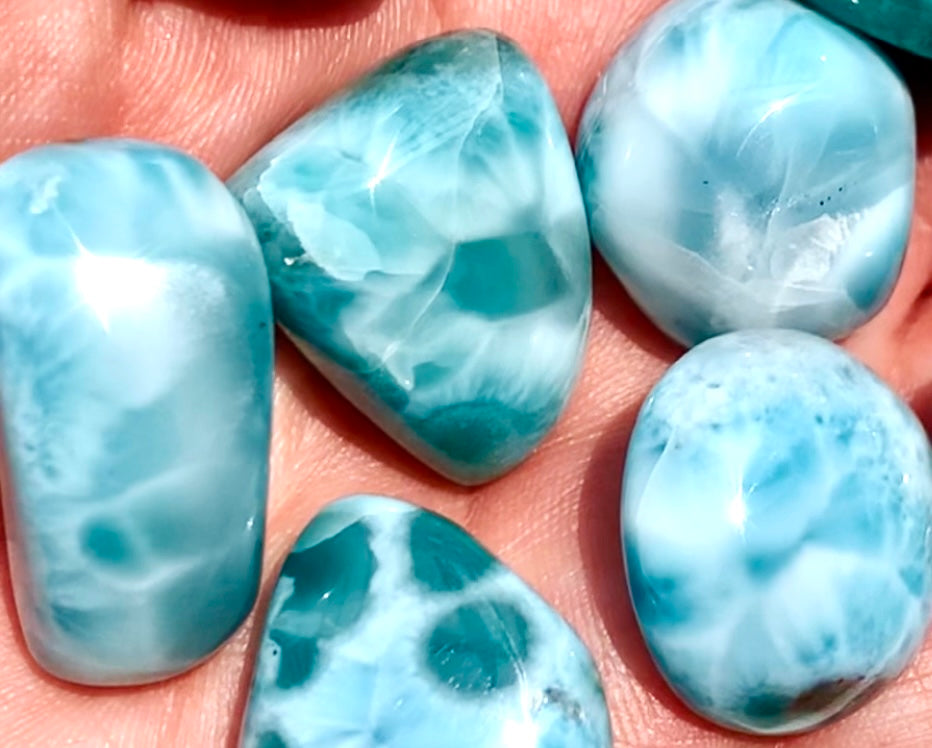 Tumbled Larimar 