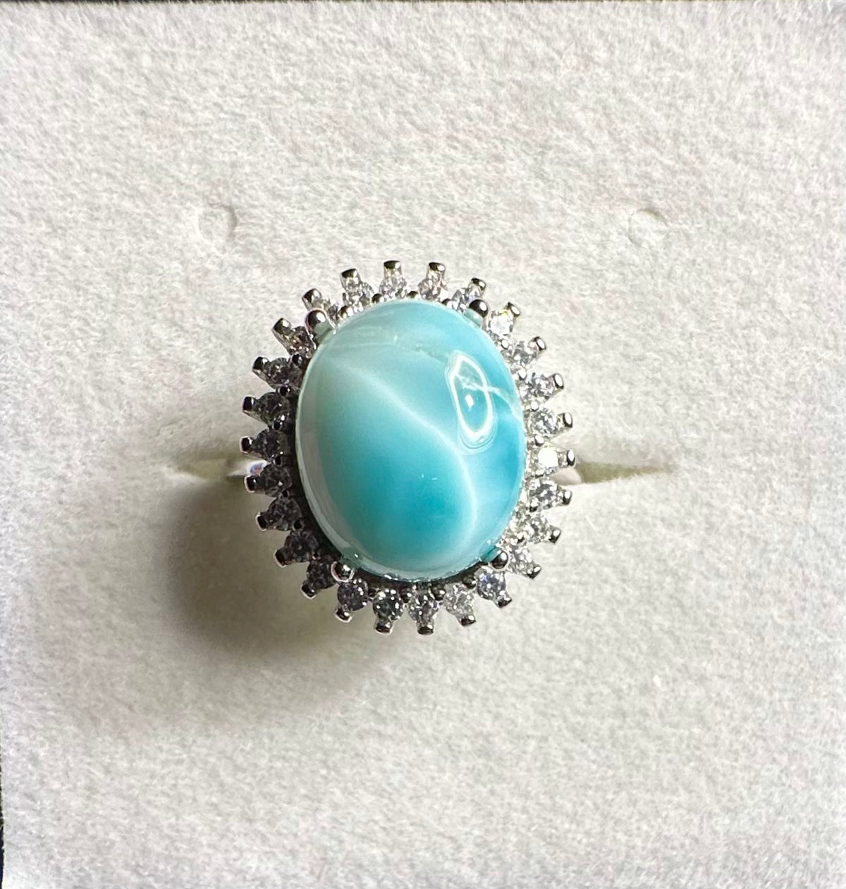 Anello in larimar (argento 925)