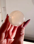 Sfera in quarzo rosa blu