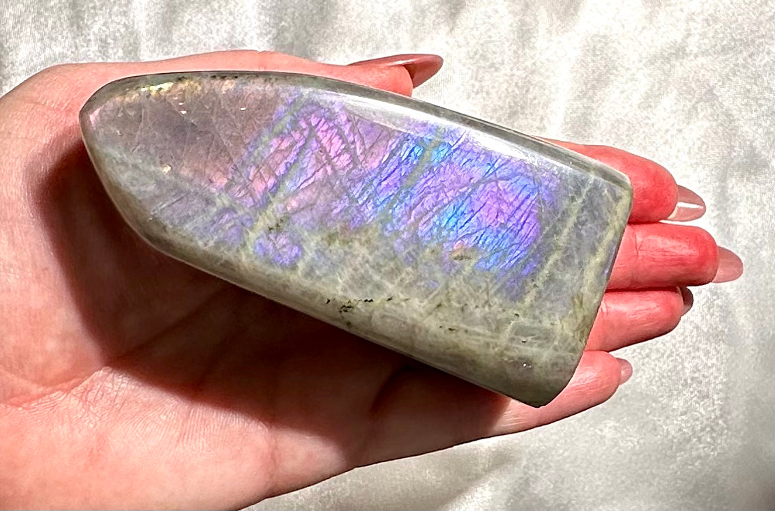 Freeform in purple labradorite