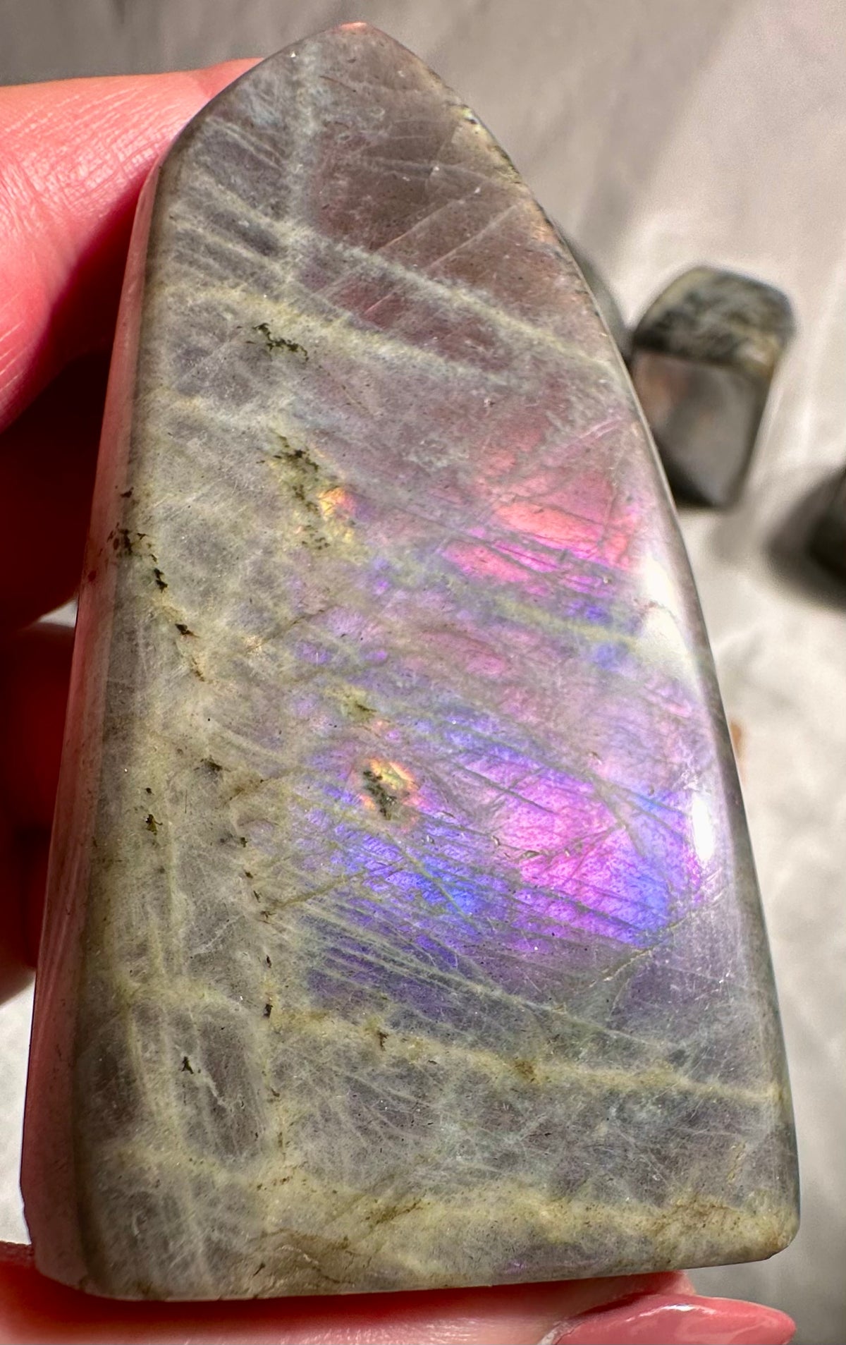 Freeform in purple labradorite