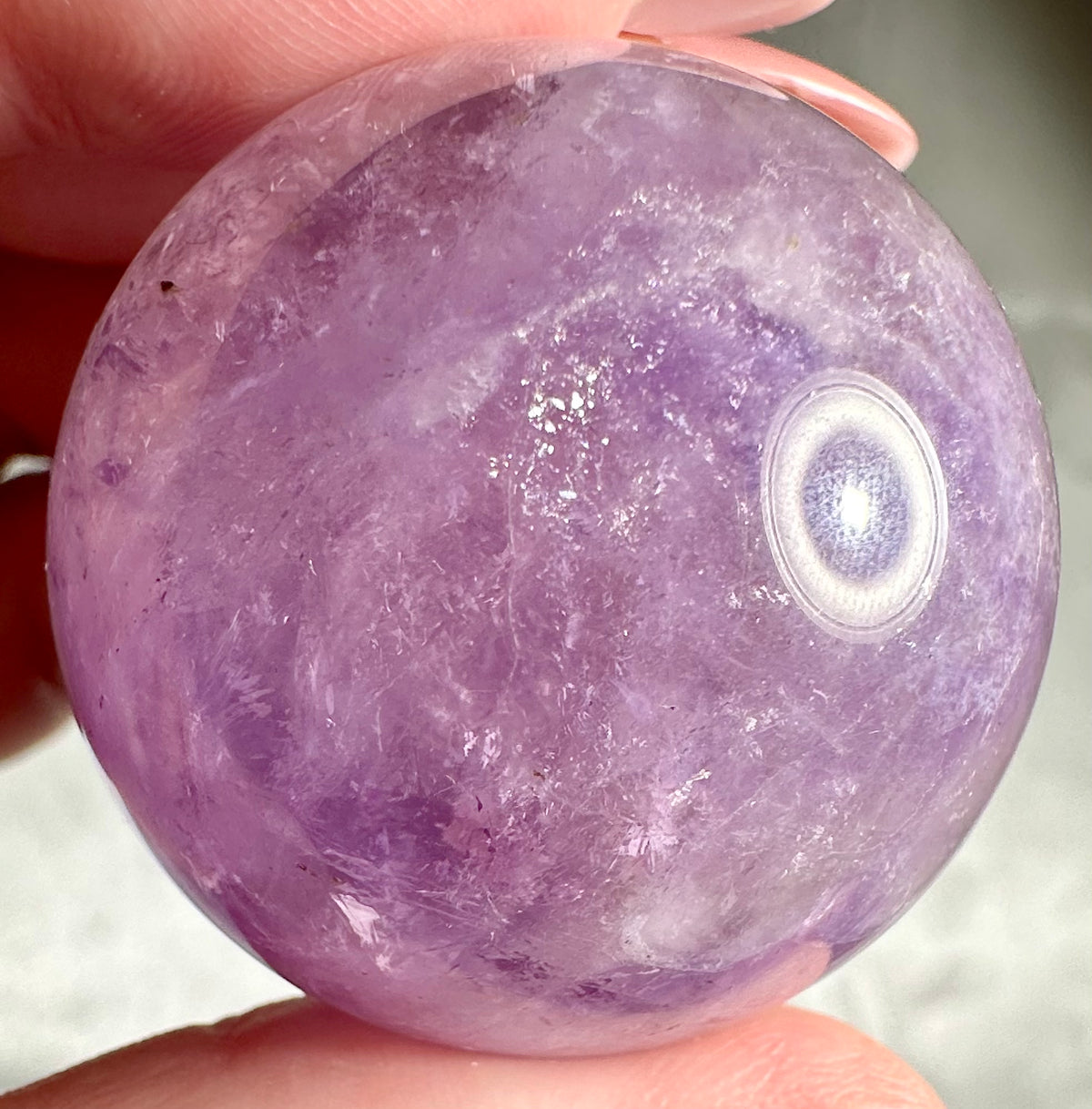 Snowflake amethyst spheres