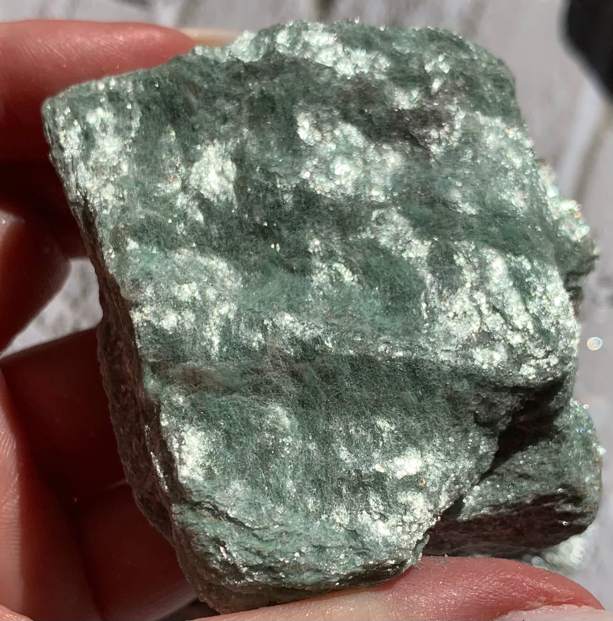 Raw fuchsite