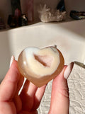 Cuore in agata druzy