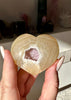 Cuore in agata druzy