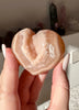 Cuore in agata druzy